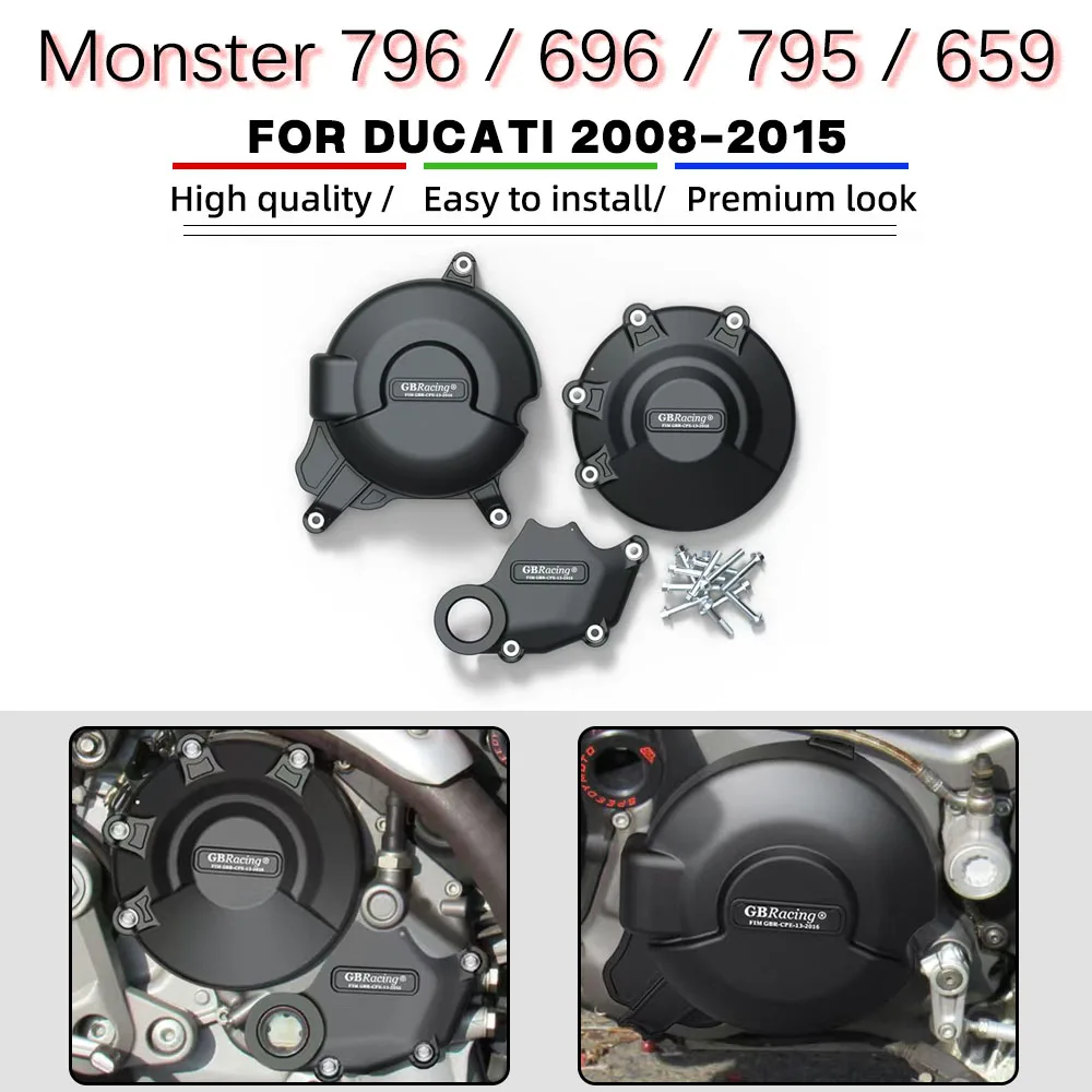 For DUCATI Monster 796 696 659 795 1100 2008 2009 2010 2011 2012 2013 2014 2015 For GBRacing Motorcycles Engine Protection Cover