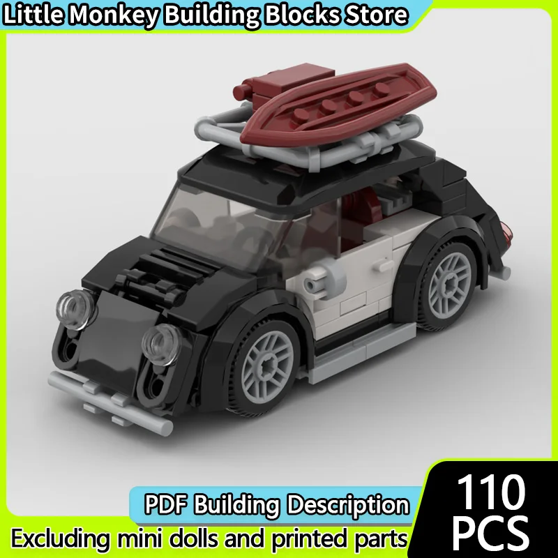 

City Car Model MOC Building Bricks Beetle Classic Modified Racing Modular Technology Children Holiday Gifts Assemble Toys Suit