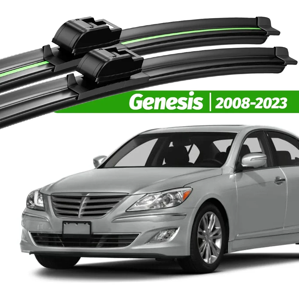 

For Hyundai Genesis 2008-2023 2pcs Front Windshield Wiper Blades 2011 2012 2013 2014 2015 2016 Windscreen Window Accessories