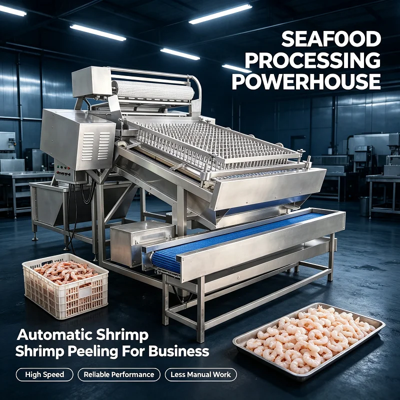 Professional Shrimp Shell Remover Machine Automatic Peeling Tool for Seafood Industrial Kitchen