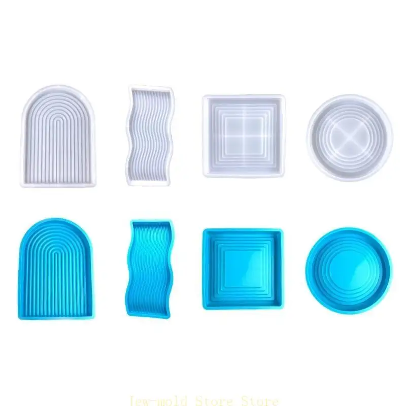 

C71B Simple Geometric Tray Crafts Mold DIY Background Plate Mold