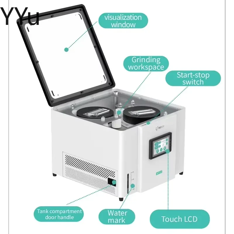 custom for Refox AP32 2 Slots Desktop Mini Polishing Machine Mobile Phone LCD Screen Scratch Removal Smoothing Watermill Tool
