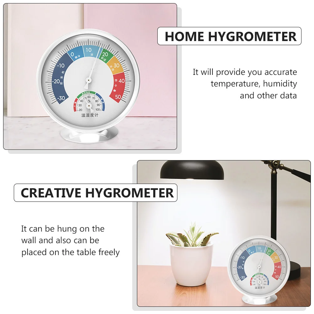 

Mechanical Hygrothermograph Accurate Thermometer Hygrometer Indoor Use Comfort Reminder Clear Display Rabbit Design