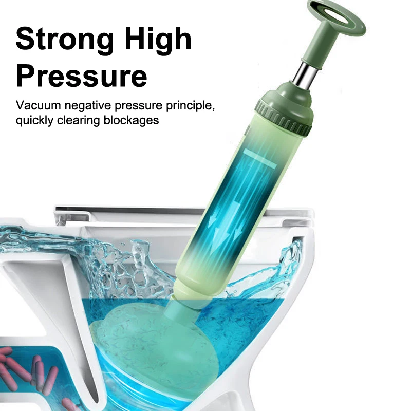 Toilet Plunger,Powerful High-pressure Drain Plunger Suction Cups,Toilet Unblocker Vacuum Plunger,Unblocker Suitable For Toilet