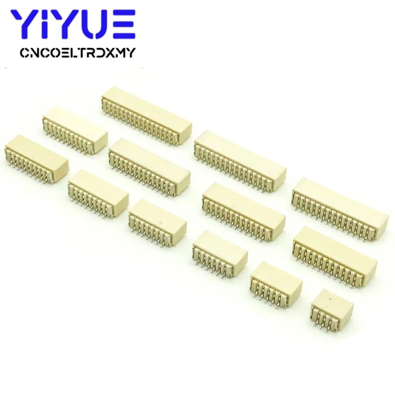 20Pcs/lot SH 1.0 mm Horizontal SMD Connector 2P/3P/4P/5P/6P/7P/8P/9P/10P/11P/12P Spacing Connector 1.0mm pitch patch plug