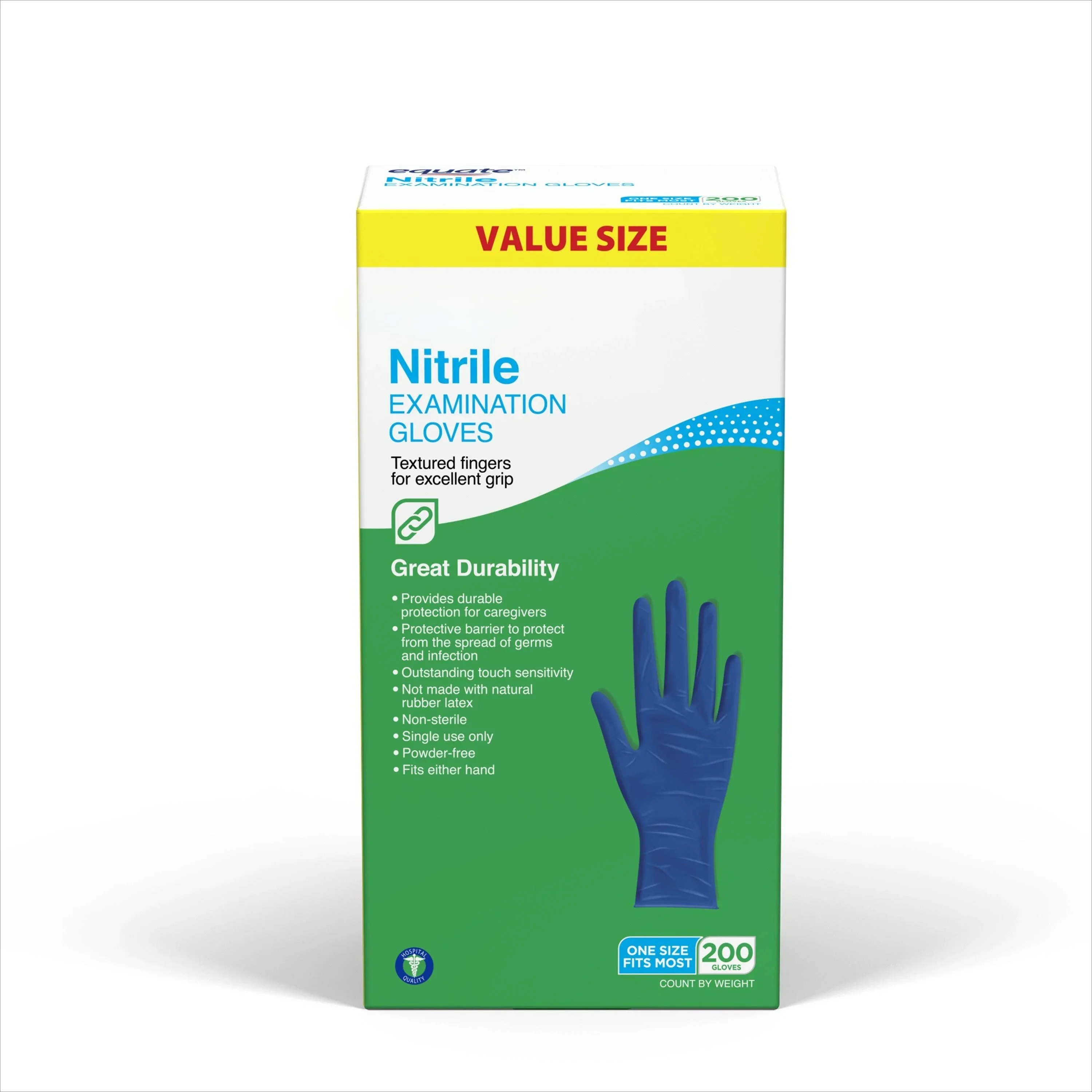 Untersuchungshandschuhe, strukturierte Finger