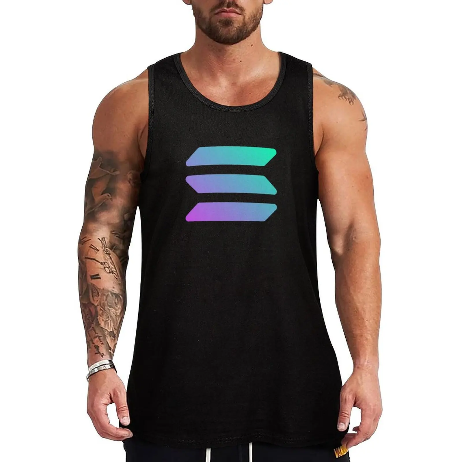 

Solana cryptocurrency - Solana SOL Tank Top Men's t-shirt sports clothes for men gym clothes man fitness bodybuilding men