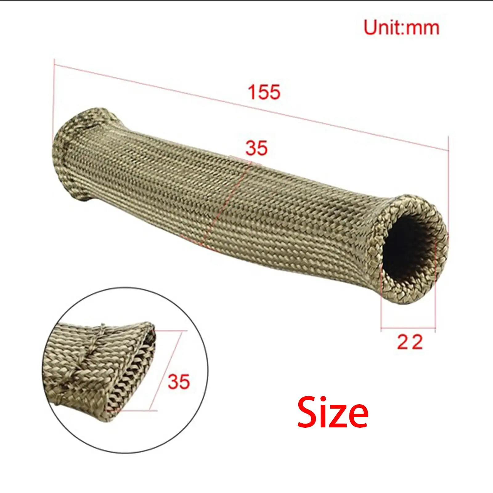 Durable Basalt Fiber Spark Plug Protector Sleeve Wire Boot Heat Wrap Shield for GM Truck Engines