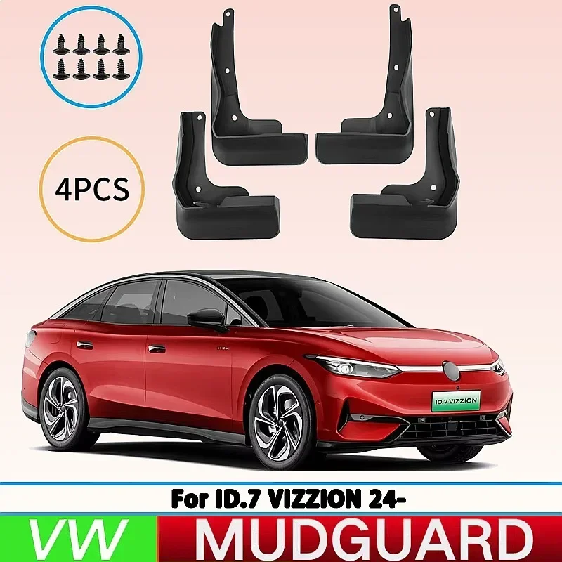 

For VW ID.7 VIZZION 2024 Car Mud Flaps Splash Guards Front Rear Wheel Fender Protector 4pcs