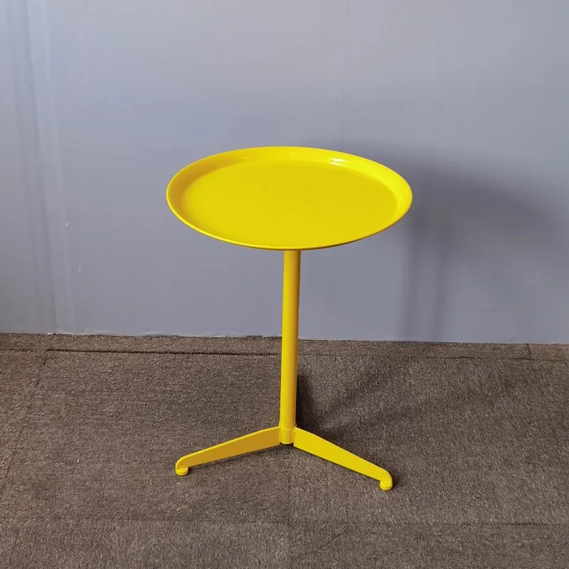 Dopamine Iron Side Table Creative Sofa End Table for Small Spaces Minimalist Living Room Coffee