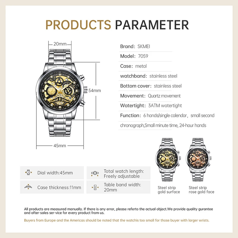 SKMEI, nuevos relojes de pulsera de lujo con tira de acero inoxidable para hombres, diseño de moda, relojes con movimiento de cuarzo, reloj impermeable de ocio 3Bar