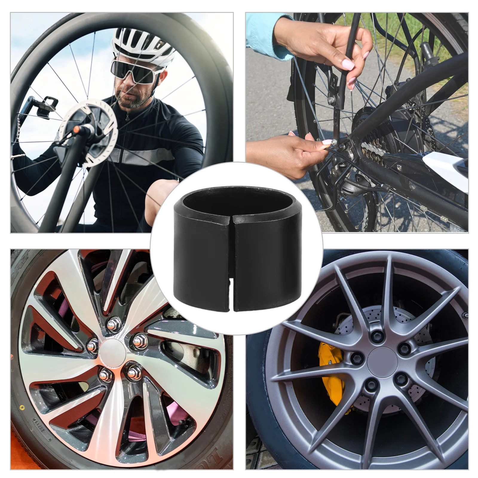 

10pcs Wheel Hub Balance Blocks Centric Rings For Trucks Buses Tire Positioning Bore Center Spacer Repair Tool