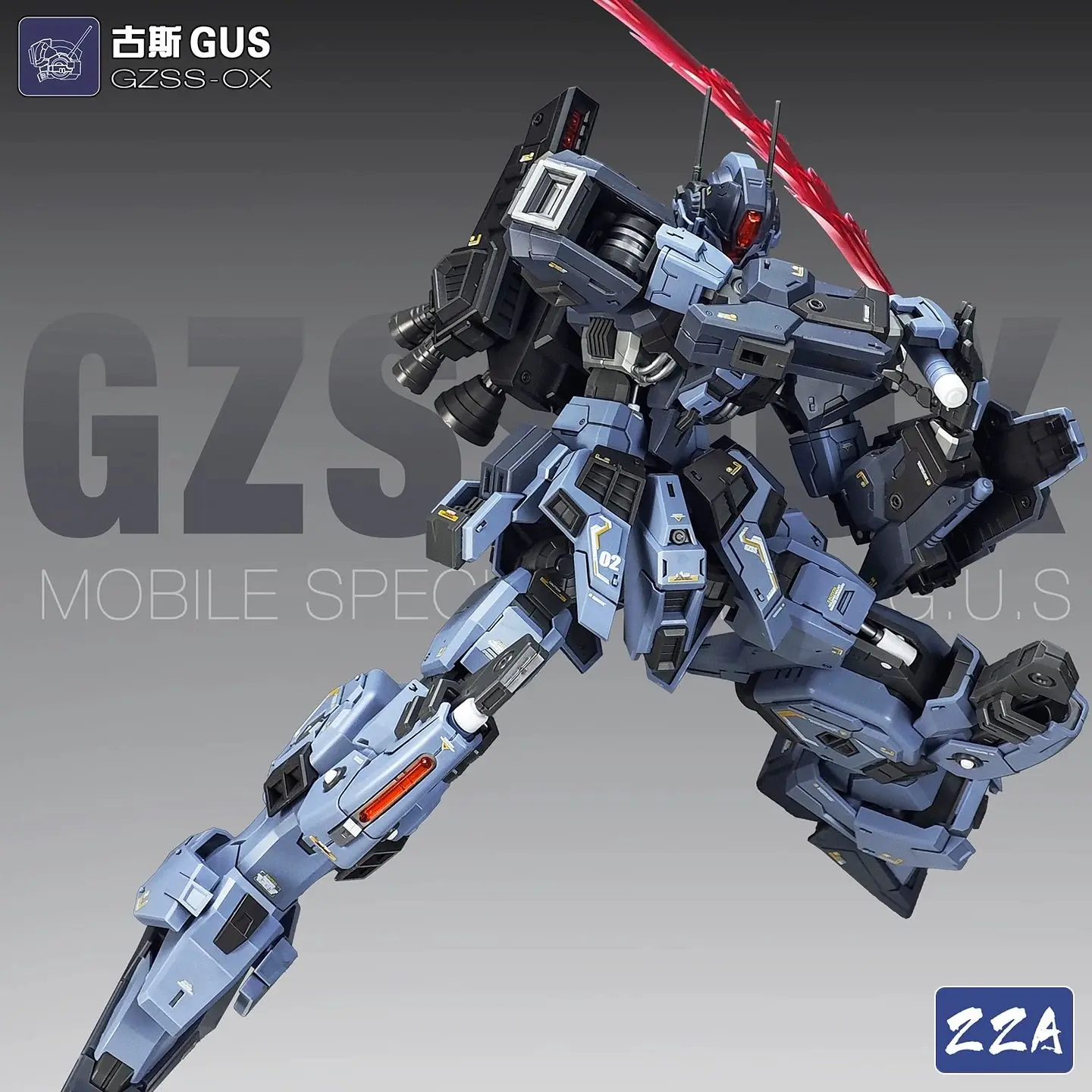 Op voorraad ZZA Model Gzss-Ox-Gus Assemblagemodel Kit 1/100 Gus Gzss-Ox Actiefiguren Abs Collectie Beeldje Model Speelgoed Cadeau