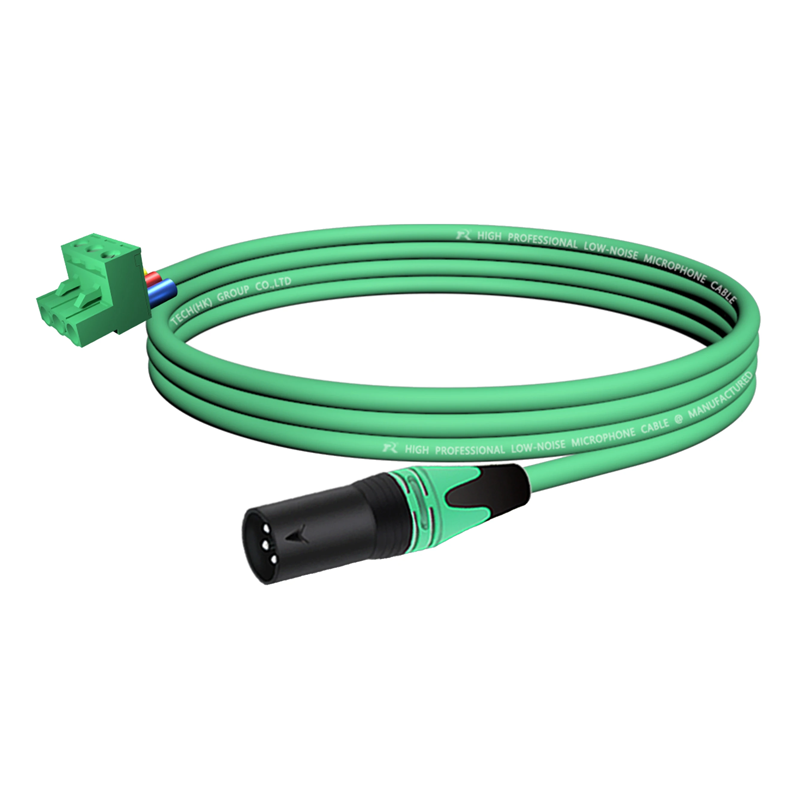 3P XLR Gerader Stecker Audio-Verbindungskabel, 5,08mm 3-Pin Schraubklemme zu XLR-Stecker/-Buchse, Geräuscharm Abgeschirmt für Soundsysteme – Detail 10