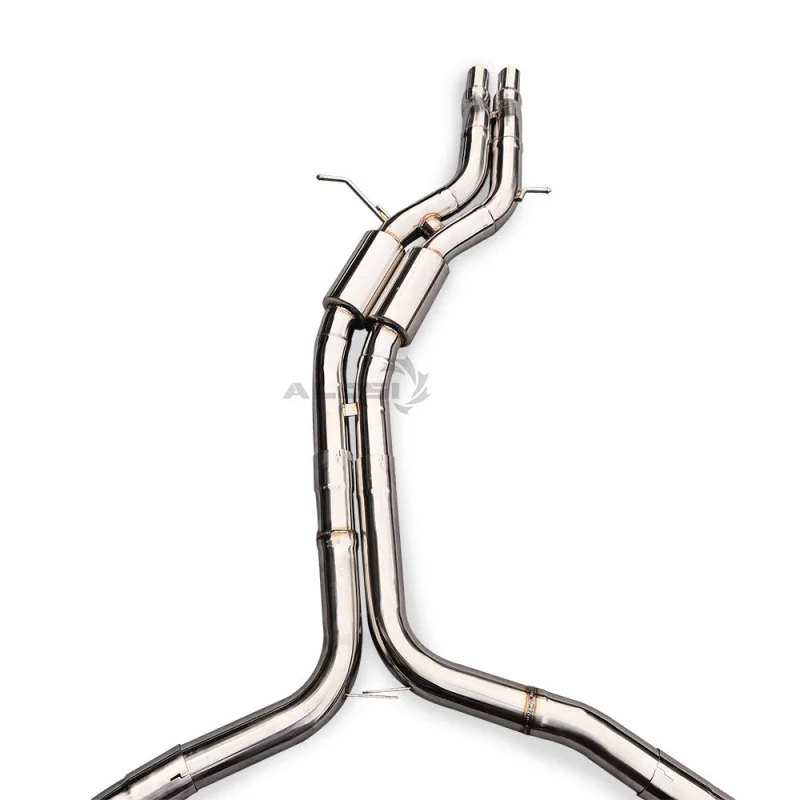 Haute qualité pour Audi RS6/RS7 C7 4.0T 2013-2018 système d'échappement complet échappement Catback avec résonateur et vanne de contrôle Catback