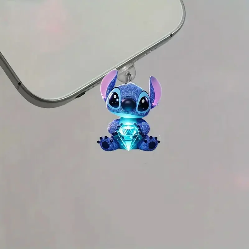 Anime Liloss Acrylic Phone Dustproof Plug for Iphone Type-C Android Charging Port Dustplugs Ornaments Birthday Christmas Gifts