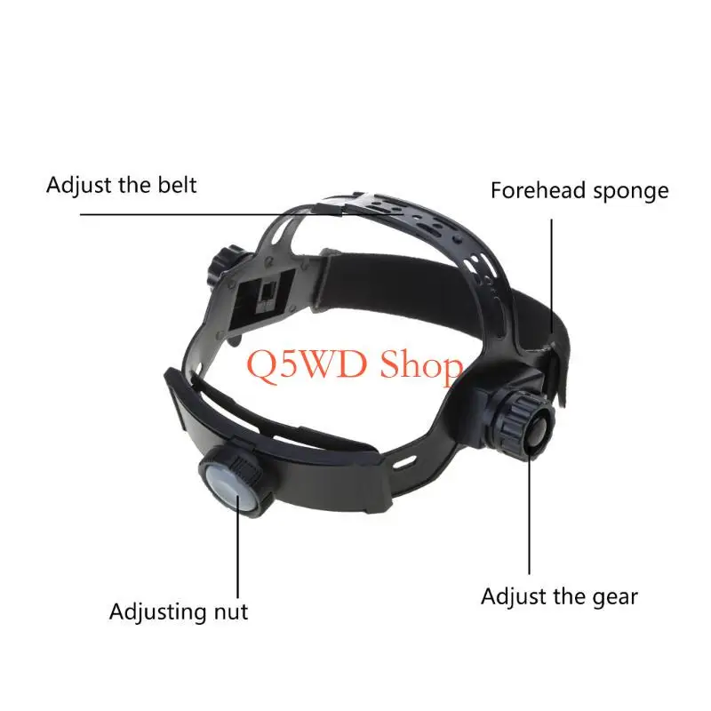 Q5WD Solar Powered Welder Mask Hood with Grinding Large Viewing Screen True Color for TIG MIG Grinding Welder Mask
