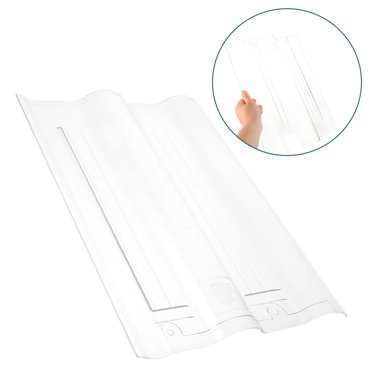 ألواح بلاط السقف الشفافة، أوراق التسقيف البلاستيكية الشفافة المقاومة للماء، ألواح التسقيف البديلة سهلة التركيب للدفيئة #1