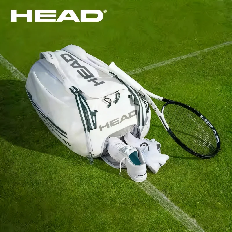 

Теннисный рюкзак HEAD Джокович с подписью, теннисная сумка на одно плечо, спортивная сумка большой вместимости с отделением для обуви