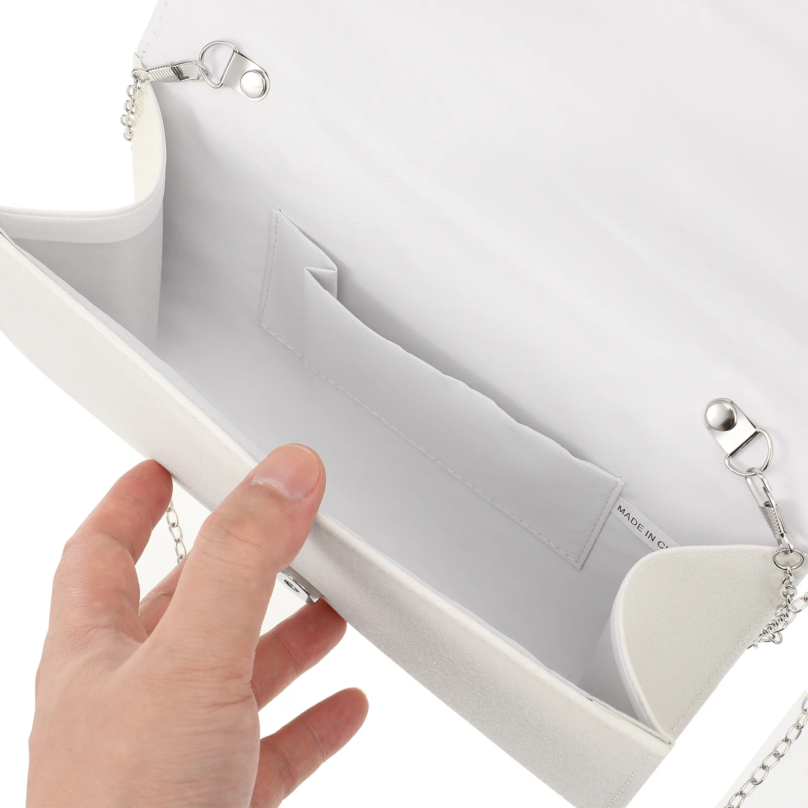 

Glamorous Glitter Pattern Chain Envelope Bag Women Clutch Handbag Wedding Party Evening Purse Small Nice Purse Crossbody