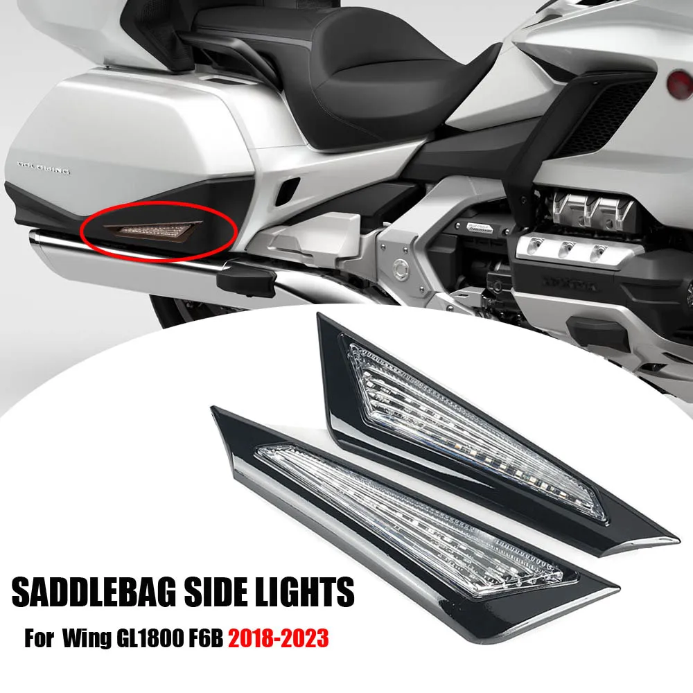 

Motorcycle Saddlebag Side Indicator LED Marker Lights Decorative Lamp For Honda Goldwing Gold Wing GL 1800 GL1800 F6B 2018-2023