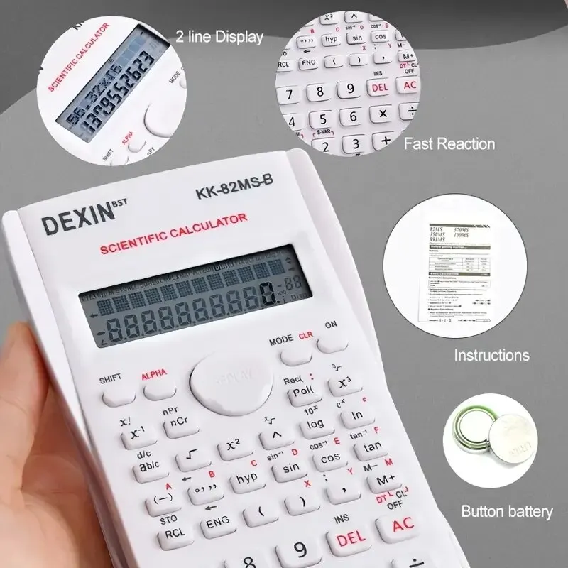 1 st Techniek Wetenschappelijke Rekenmachine 2 Lijn Functie Rekenmachine Fractie Rekenmachine Statistieke Rekenmachine Voor School Rekenmachine