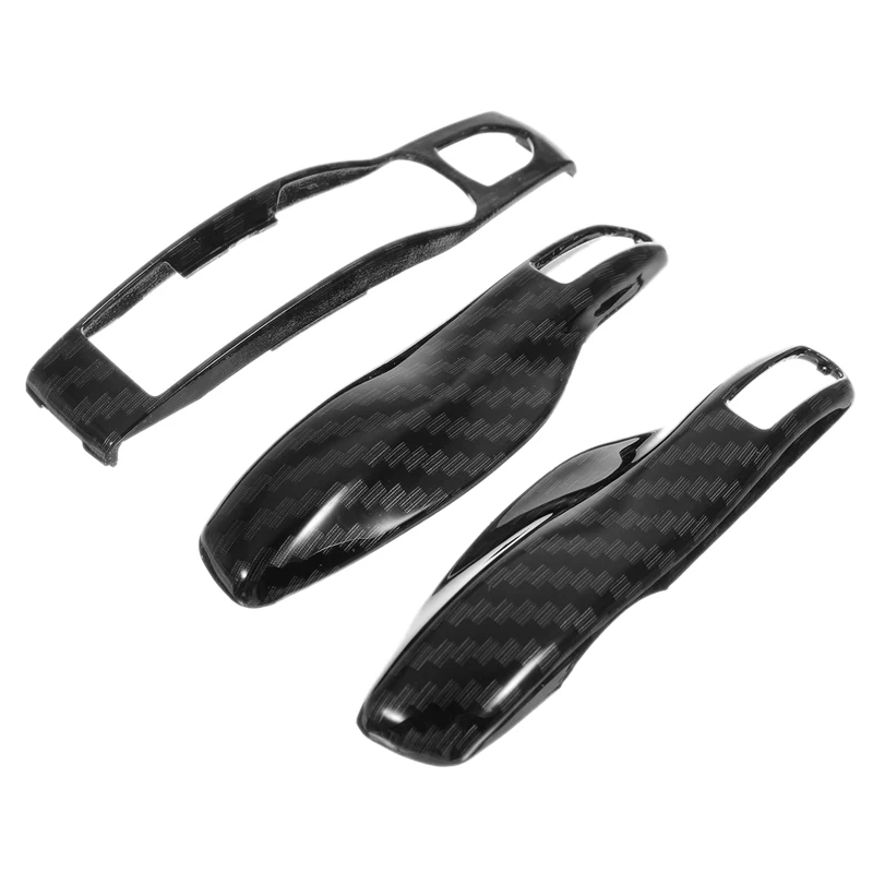 

3Pcs Carbon Fiber Remote Key Cover Case Fob for -