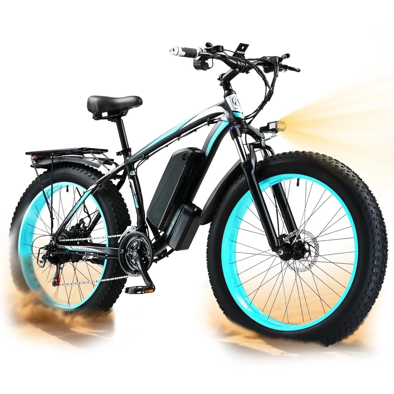 

Электровелосипед Peak 2000W для взрослых, 26-дюймовые электровелосипеды с толстыми шинами, 27 миль/ч, бесщеточный задний двигатель, 48В 15Ач, на заказ