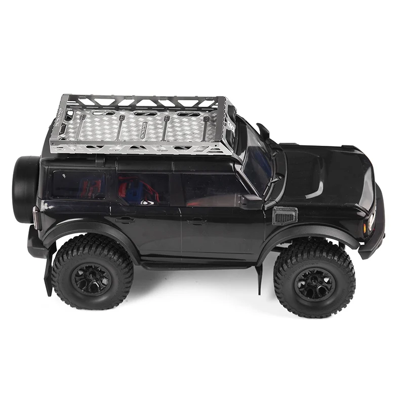Metal Silver Roof Rack for 1/18 RC Crawler TRX4-M SCX24 Chevrolet K10 Defender Bronco Upgrade Parts