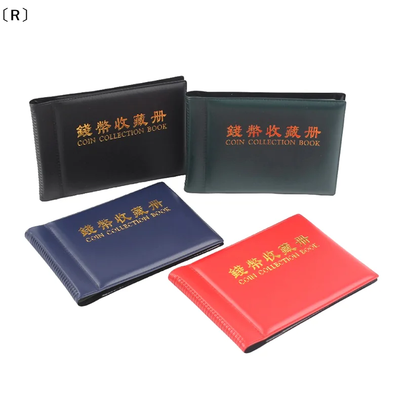 〔R〕60 Pockets Coinnings Collection Album Book Mini Penny Storage Bag Collecting Money Organizer Gifts Coinning Holder Albums