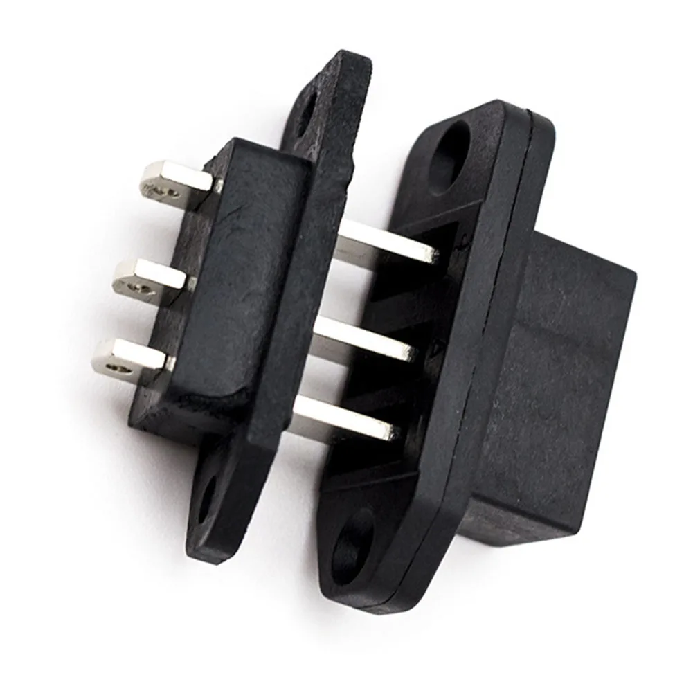 3Pin Scooter Connector Male Female Pair with Nickel-Plated Pure Copper Contacts and 38x31x16mm Housing Dimensions