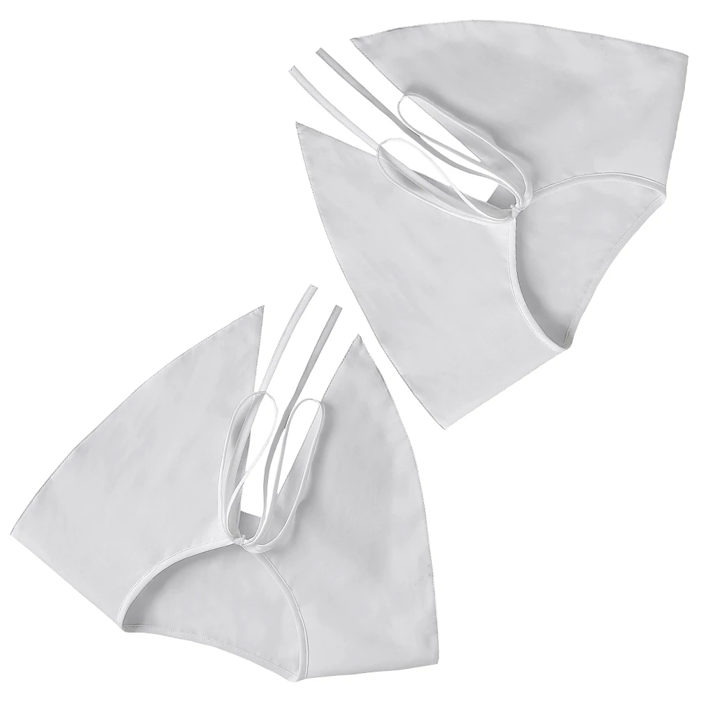 

2PCS Women Flip Collar Blouse Collar Hooded Inserts Detachable Scarf Shawl Pointed Palace Cotton Spring Autumn