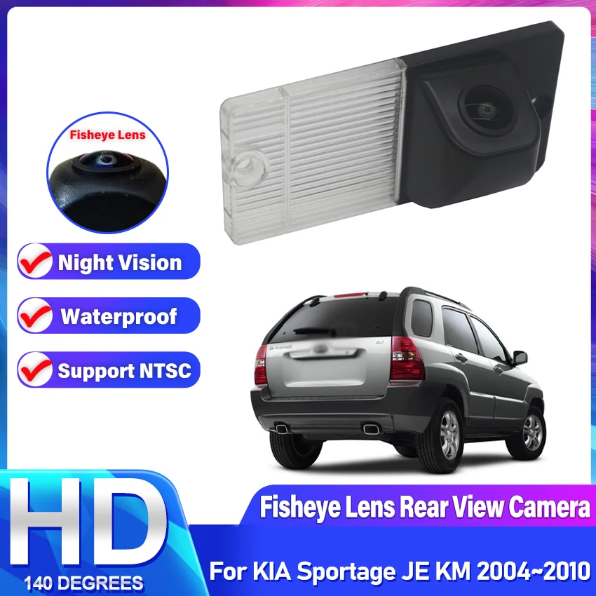 HD Night Vision 1080P 140° FishEye Vehicle Rear View Backup Camera For KIA Sportage JE KM 2004 2005 2006 2007 2008 2009 2010