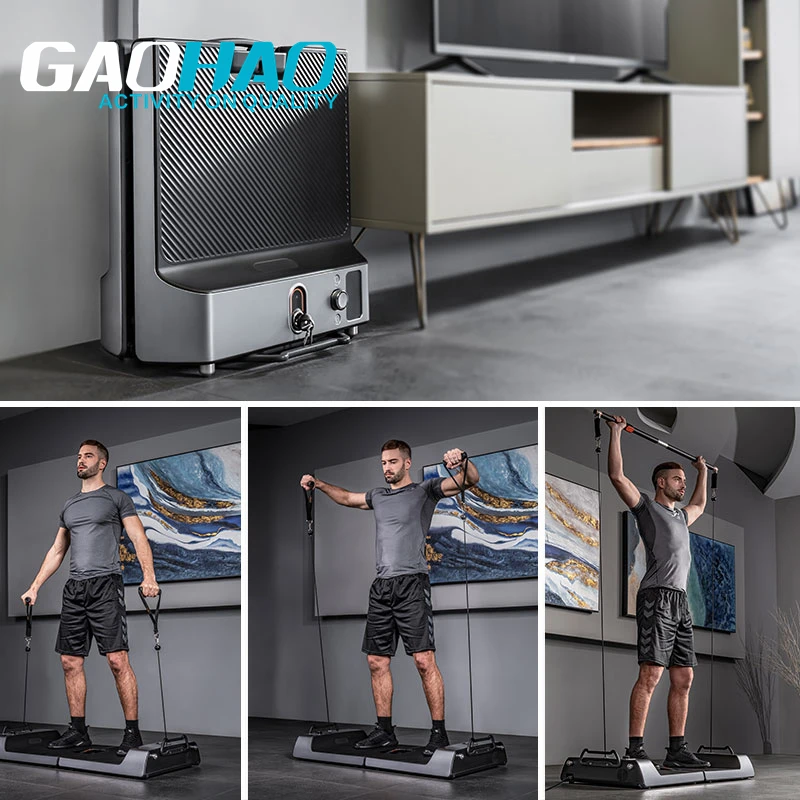 Fitness weight lifting training station weight lifting platform electric resistance system indoor fitness