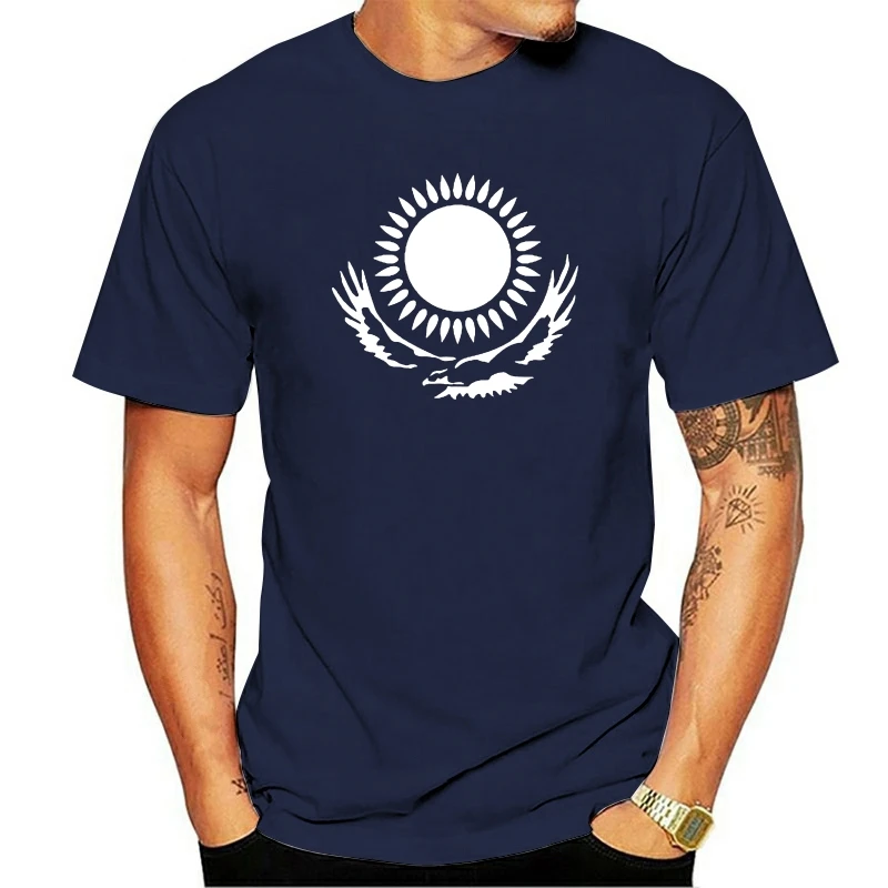 

Cool Kazakhstan Flag T-Shirt Kazakhstan Men Male Summer Short Sleeve O Neck Cotton Novelty Funny Casual T Shirt Tshirt Dropship