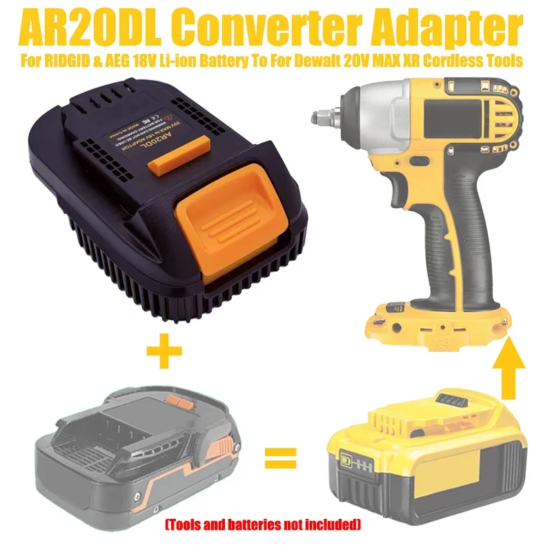 Battery Adapter for Converting Aeg/RidGid 18V Li-ion Batteries To Be Compatible with BAT618 BL18xxseries 18V/20V Power Tools view 6