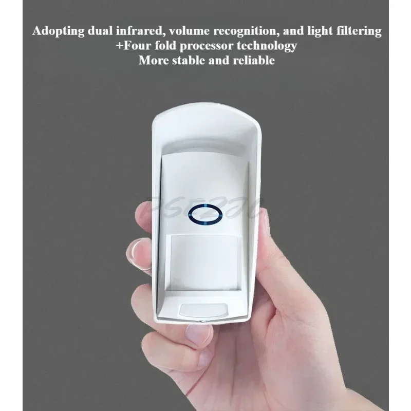 Outdoor 433MHz Wireless Infrared Detector Waterproof Pet Human Motion Detector Infrared Probe