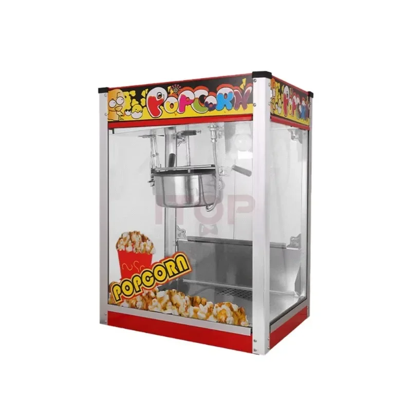 Industrial Snack Machine Red Flat Electric Large Commercial Popcorn Machine For Sale