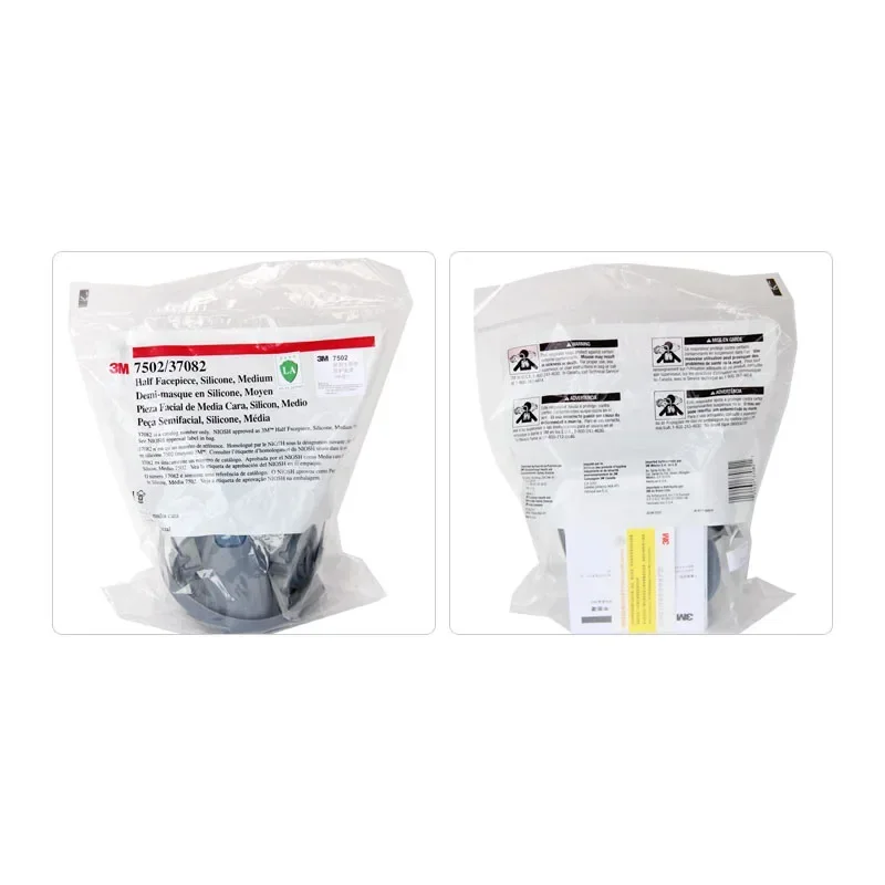 3M 7502 Half Face Respirator Mask Original Reusable Respirator Size Medium Use with 3M Cartridges Filters LT085 image 6