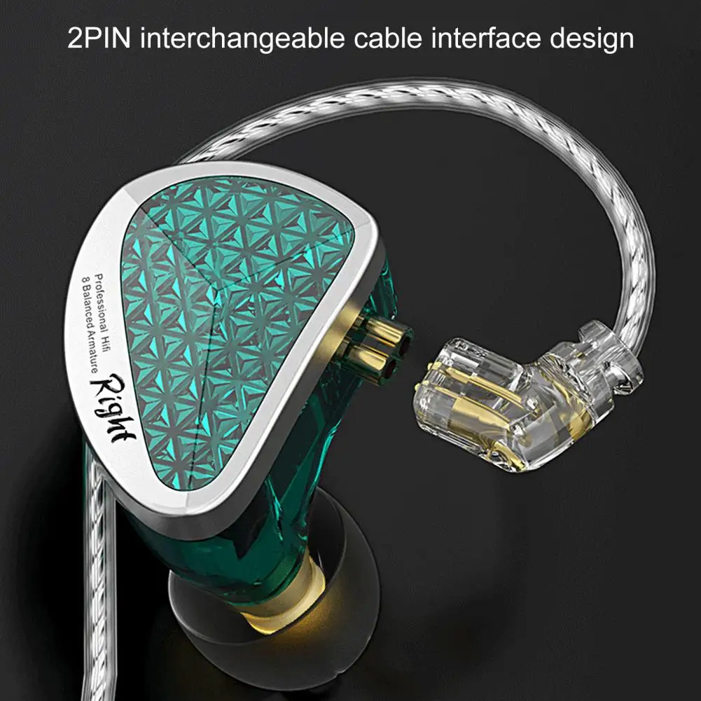 

Wired Headset Anti-winding 3.5mm Balanced Armature in Ear Earphone Comfortable Ergonomic Wired Earbud Audio Accessories