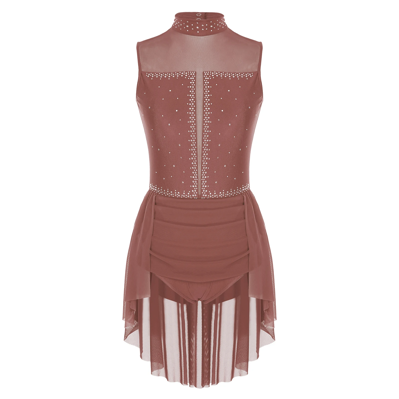 ชุดเต้นบัลเลต์ ลีริคอล คอนเทมโพรารี สำหรับผู้หญิง ประดับกลิตเตอร์และคริสตัล ชุดยิมนาสติก ชุดเลอทาร์ด ชุดกระโปรงบัลเลต์สำหรับฟิกเกอร์สเก็ต