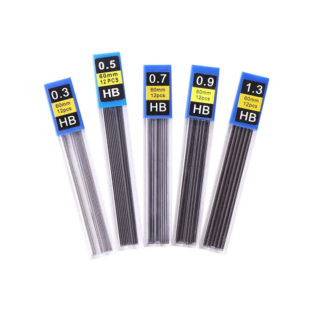 5 Stück/Los 0,3mm 0,5mm 0,7mm 0,9mm Druck bleistift Blei Nachfüll kunst Zeichnung automatische Bleistift austauschbare Nachfüllungen niedliches Briefpapier – Detail 4