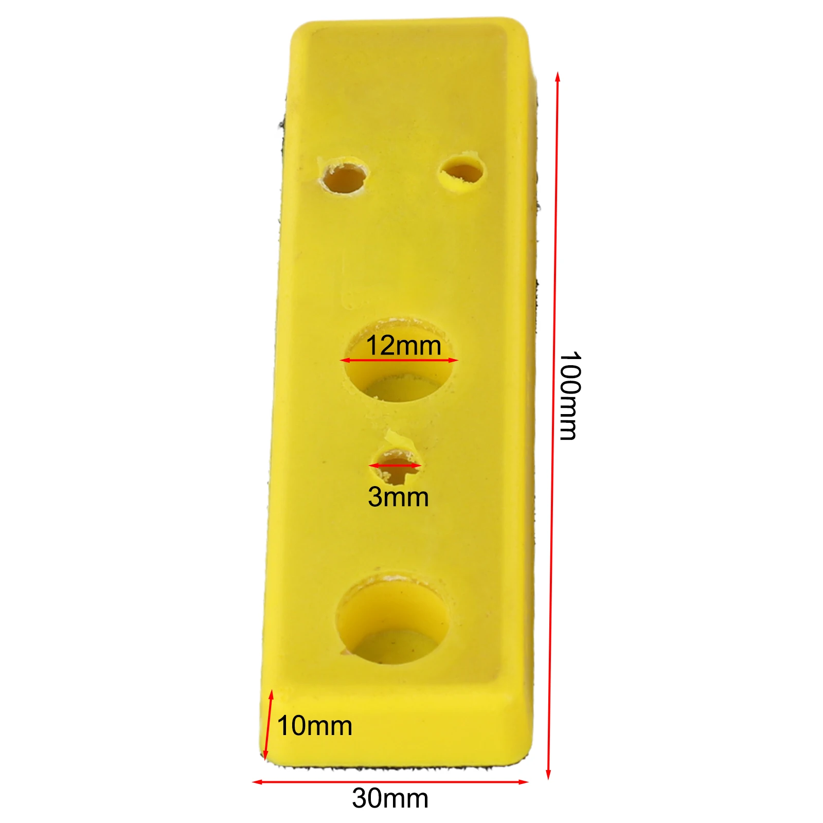 Tool Sanding Pad For Grinding Leather 30*100mm 40*100mm Rectangular Polishing 5-hole Board  Tool Sanding Pad For