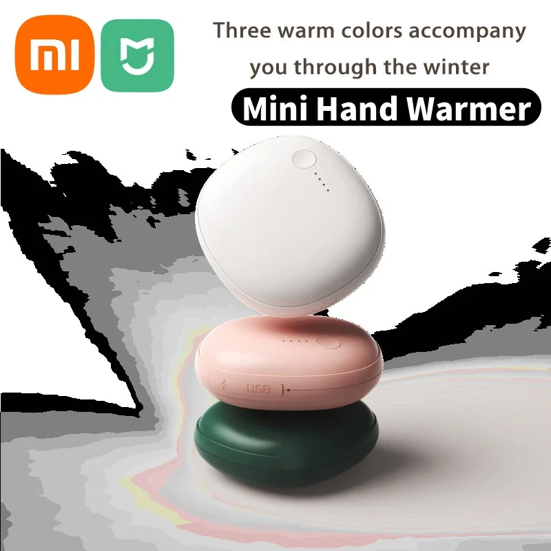 Xiaomi Mini Hand Warmer Rechargeable Portable Hand Warmer Fast Heating Men and Women Camping Travel Office Christmas Gift