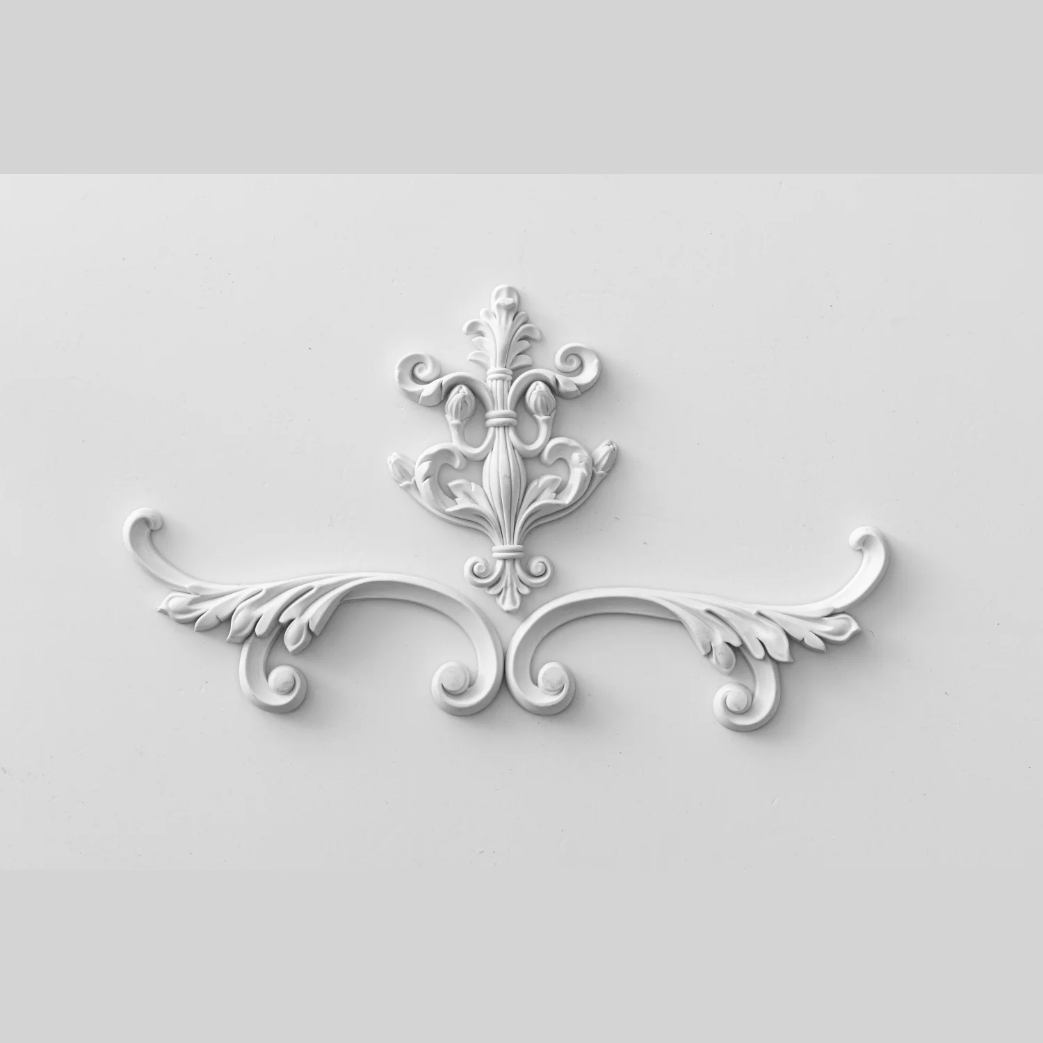JMZ37 PU Carved Corner Ornament French Style Waterproof For Bedroom Kitchen Living Room Ceiling Wall Decoration