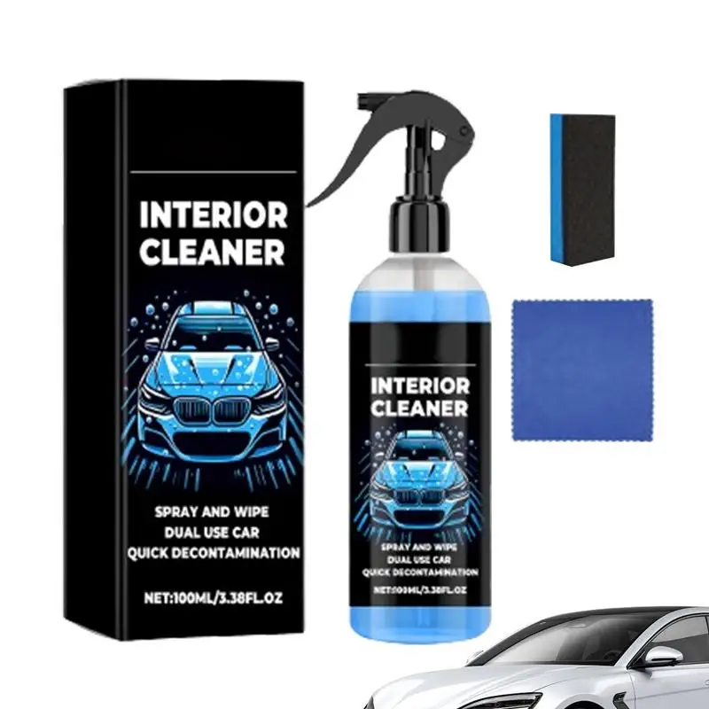 

Roof Cleaner For Car 100ML Car Roof Multipurpose Cleaning Spray Auto Interior Cleaner Portable Cleaning Spray Stain Remover