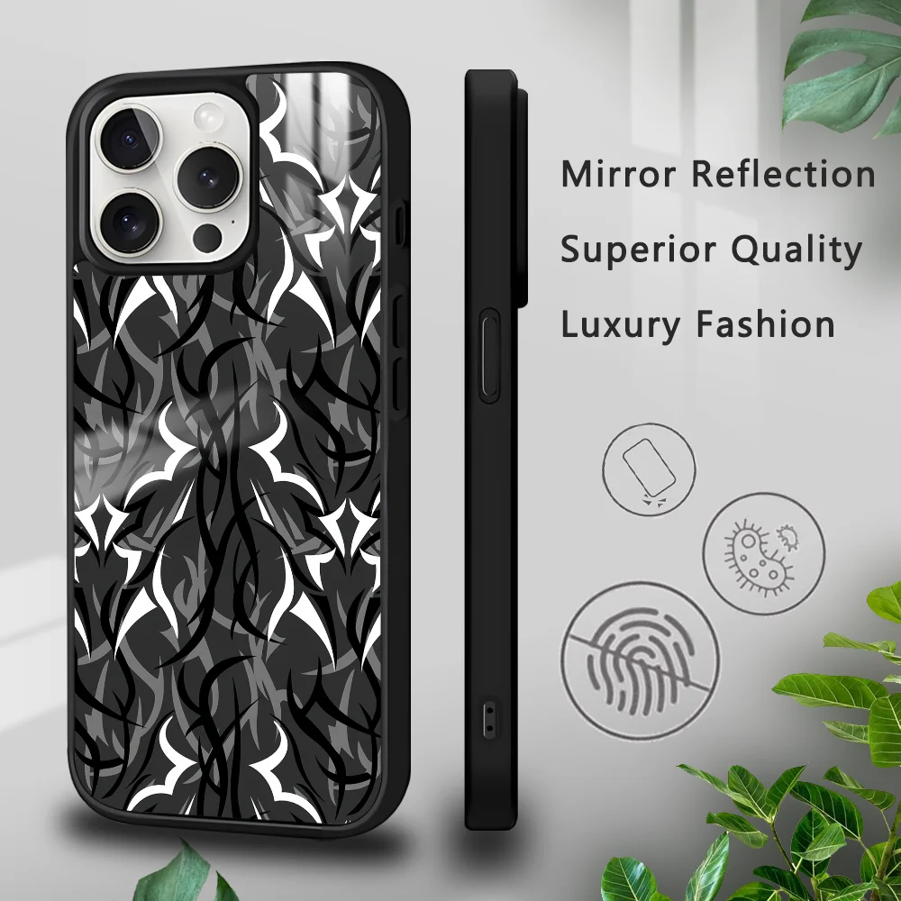 Renaissance Edc Thorns Phone Case For iPhone 16 15 14 13 12 11 Pro Xs Max Mini Plus Celulares Hard Funda