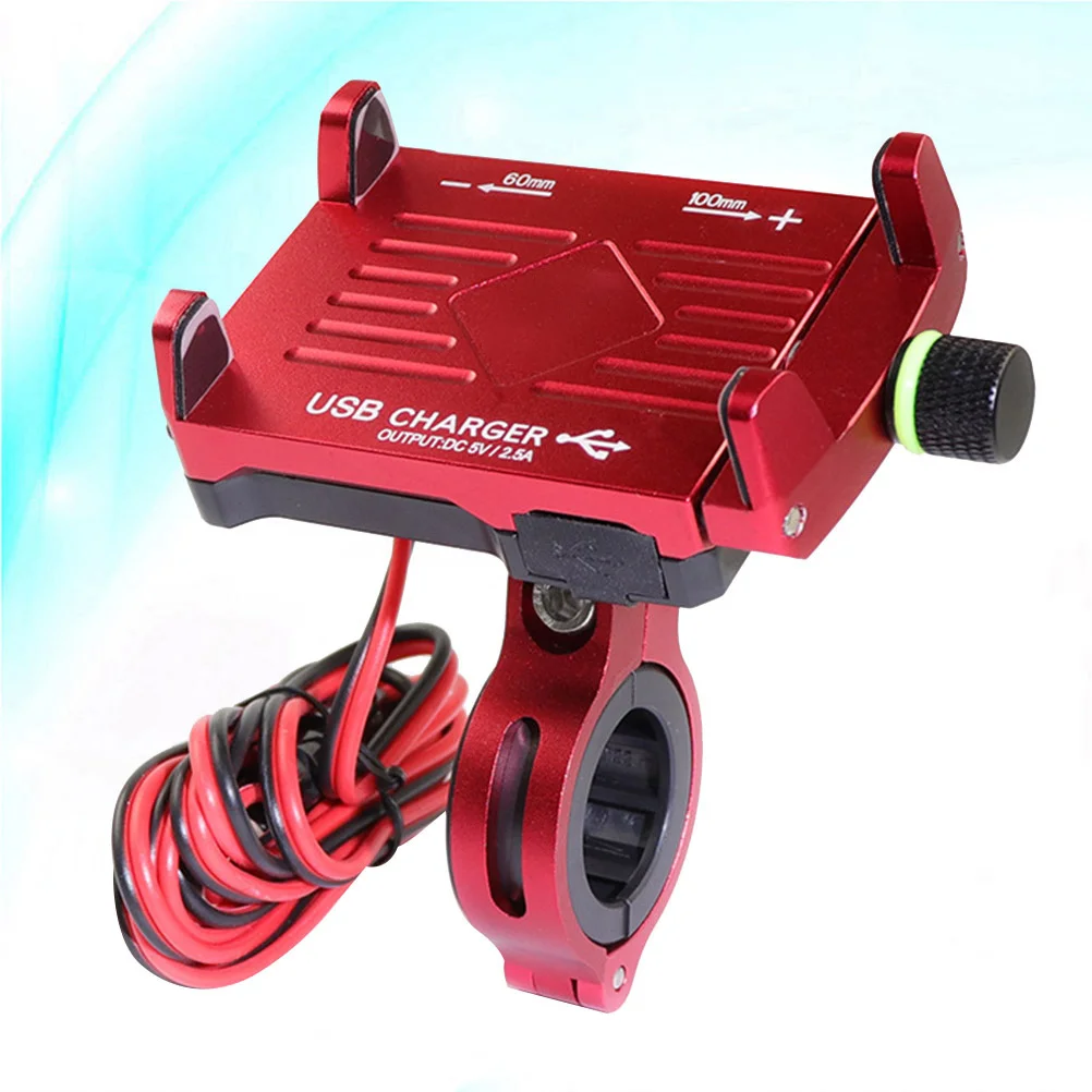 

Adjustable 60-100Mm Motorcycle Phone Holder Usb Charging Port Aviation Aluminum Alloy Ip66 Waterproof Fast Charging 3.5-6.5Inch