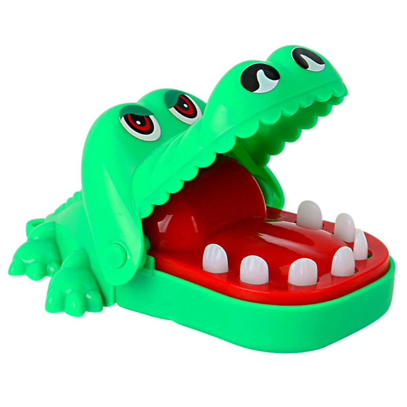 652F Rocodile Toys Classic Mouth Family Stress Relief Toy Game Kid Game Toy for Crocodile Mouth Tooth Bite Hand Finger for Ki