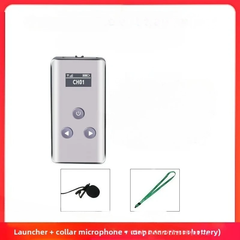 One-to-Many Tour Guide Wireless Audio System Single Earhook Receiver for Sightseeing Tours